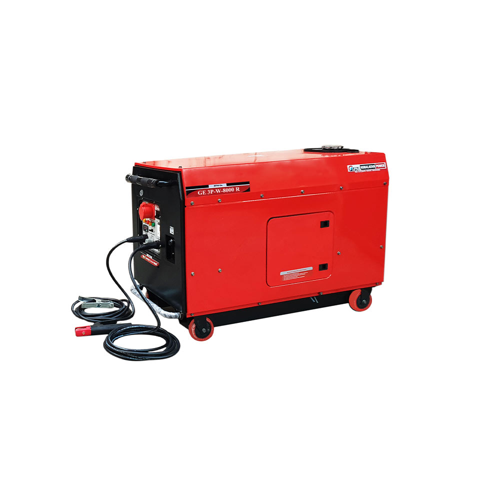 200 Amps Silent Petrol Welding Generator - 3 Phase  - 6 KW, Model Silent GE-3P-W8000RS, Recoil & Self Start